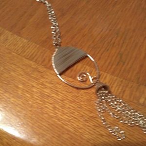 Goldtone sweater chain